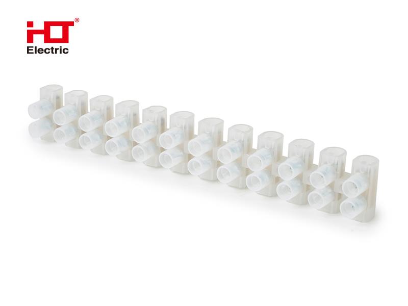 Зажим винтовой ЗВИ-6 0.75-4мм² 12пар(уп/1 шт.)белый HLT