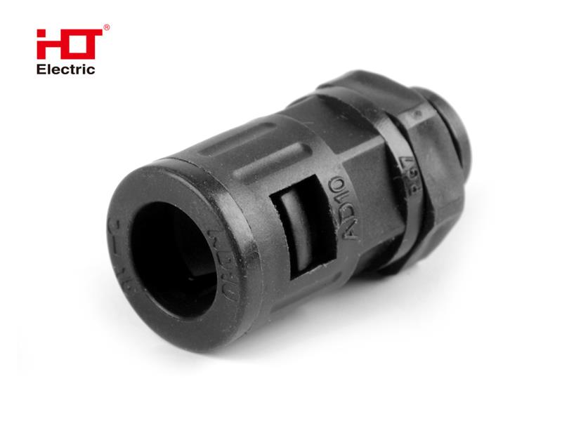 Нейлоновая муфта типа PGL на гофру-7 диаметр проводника AD10мм IP68 -черный HLT