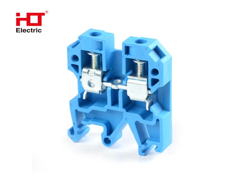 Зажим наборный JXB-6мм² (JXB50А) синий HLT