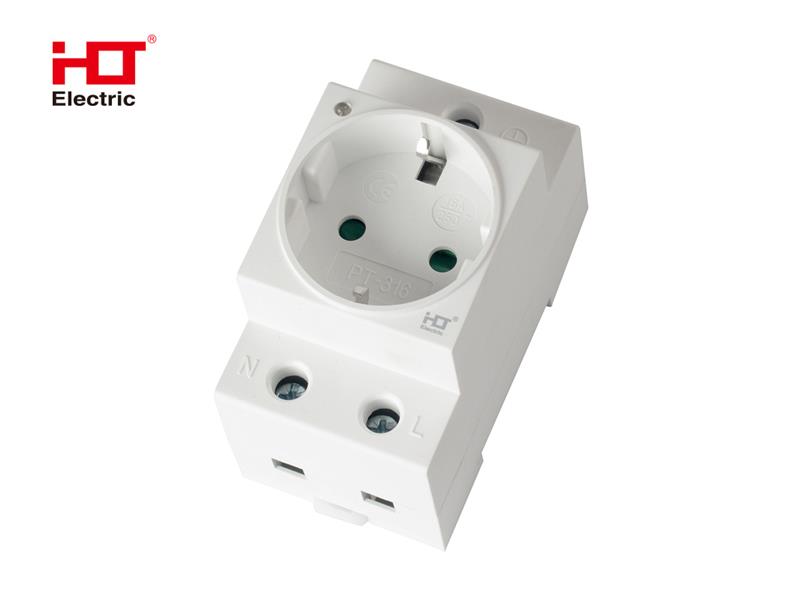 Розетка на дин-рейку РД-316 16A (LED) HLT
