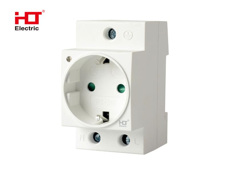 Розетка на дин-рейку РД-316 16A (LED) HLT