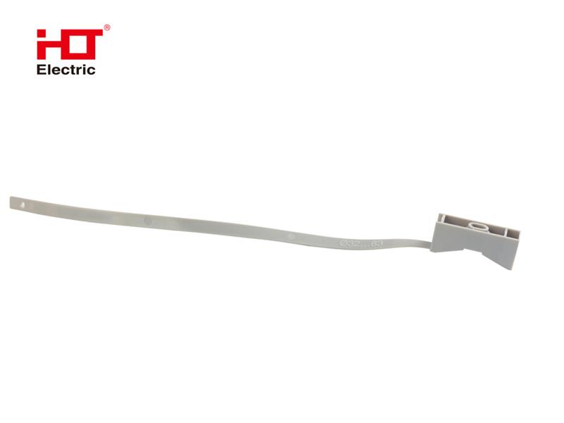 Крепеж ремешковый 7,6х285 с площадкой серый (уп./20 шт) HLT