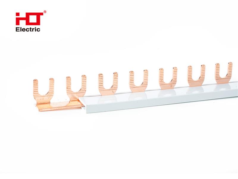 Шина соединительная типа FORK (12 вилка) 1Р 63А 22 см HLT