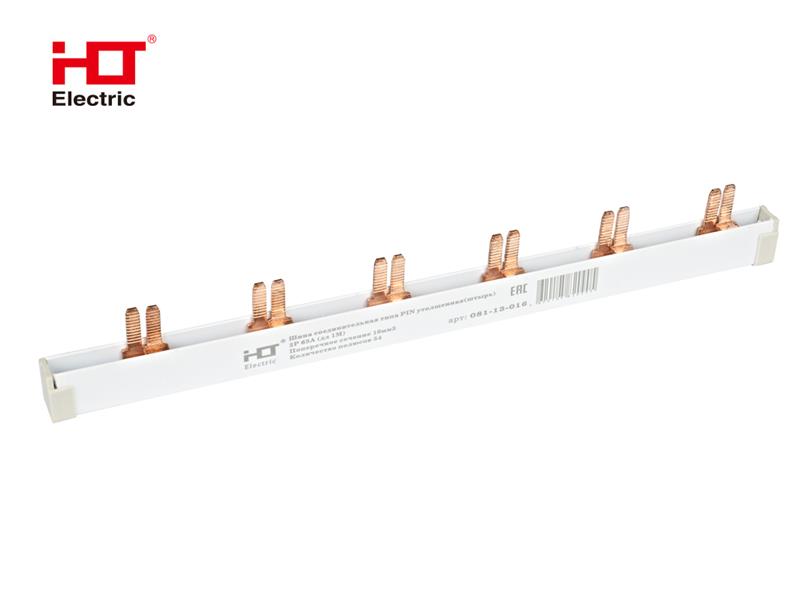 Шина соединительная типа PIN утолщенная (штырь) 2Р 63А (дл.1м)  HLT