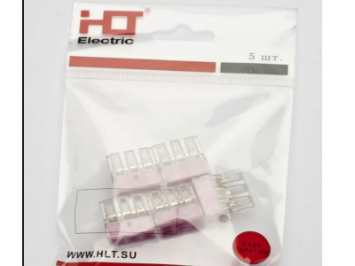 Розничная упаковка клемм КБМ в ассортименте бренда HLT