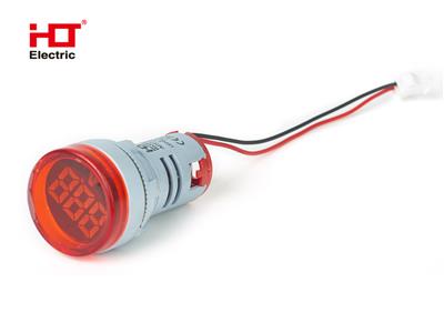 Индикатор значения напряжения AD-22 (LED) d22мм красный IP54 HLT