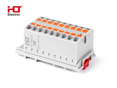 Распределительный Блок ПНК-15-18x2.5мм2 крепление PAD-NS15/35 HLT