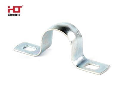 Скоба металлическая двухлапковая d 21-22 мм (уп./100шт.) HLT