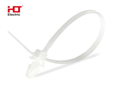 Кабельная стяжка с дюбель-пистоном 4.8х200 белый (уп./100 шт) HLT