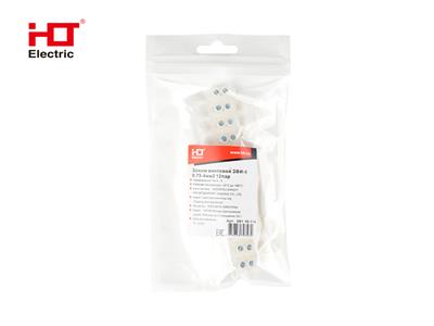 Зажим винтовой ЗВИ-6 0.75-4мм² 12пар（уп/1 шт.）белый HLT