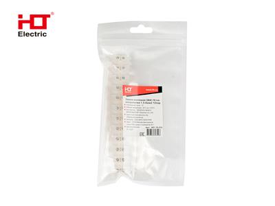 Зажим винтовой ЗВИ-10 полипропилен 1.5-6мм2 12пар 100°С белый (уп/1 шт.) HLT