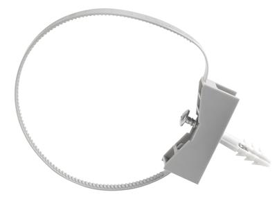 Крепеж ремешковый 7,6х165 с площадкой серый (уп./50 шт) HLT