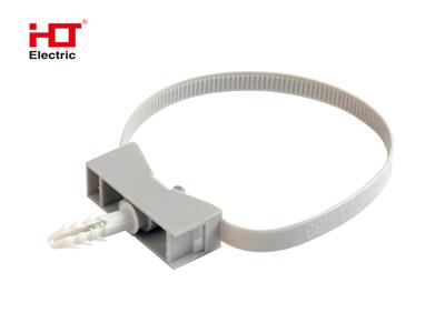 Крепеж ремешковый 7,6х285 с площадкой серый (уп./20 шт) HLT