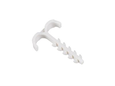 Дюбель-хомут Т-обр. 4-12мм нейлон белый (50шт/упак) HLT