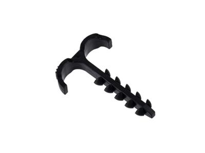 Дюбель-хомут Т-обр. 4-12мм нейлон черный (25шт./упак.) HLT
