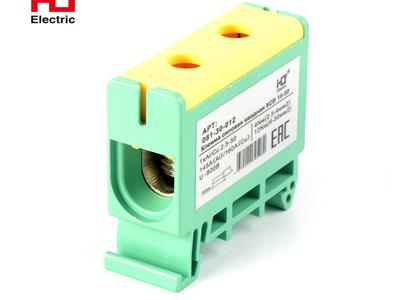 Клемма силовая вводная КСВ 16-50 желтая-зеленая HLT